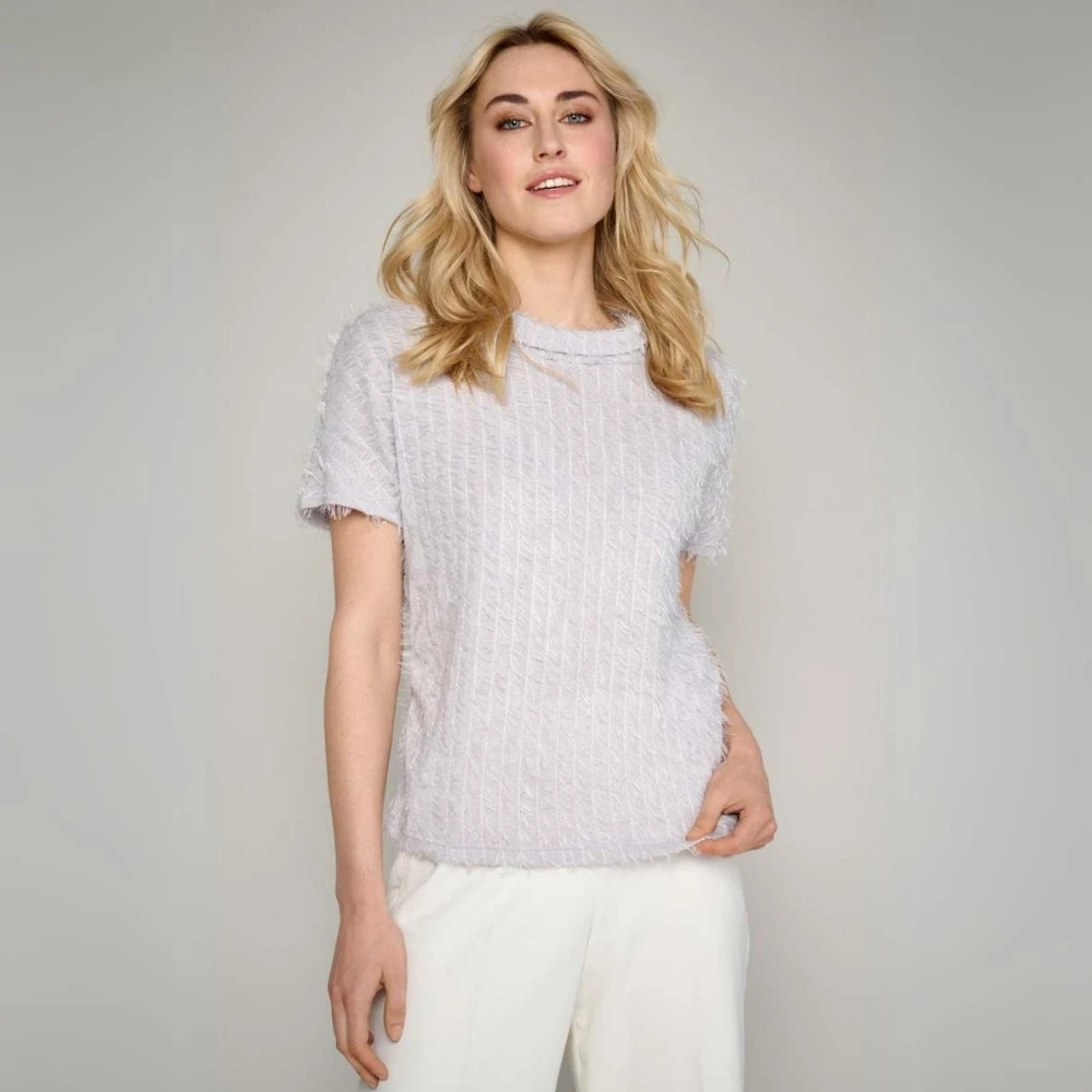 Marie Méro Klassieke Geknoopte Jas Beige Dames