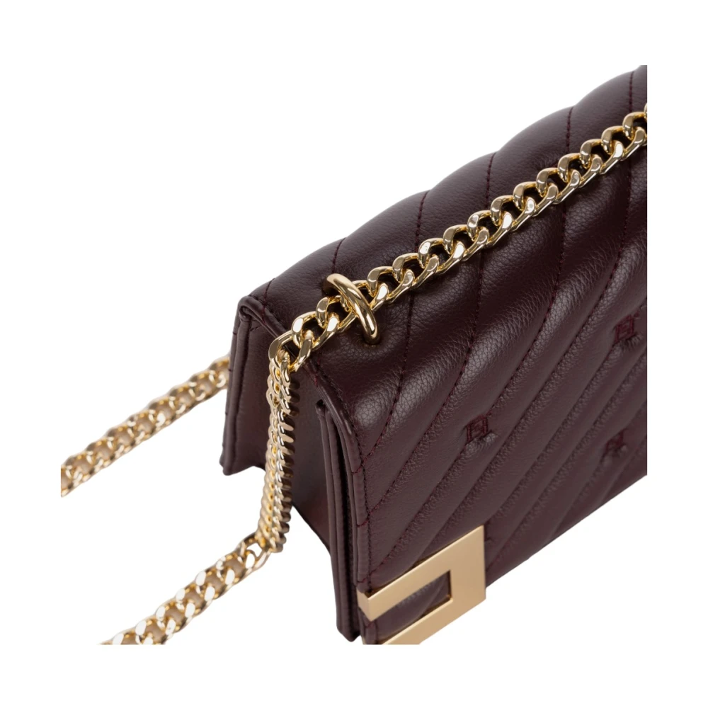 Elisabetta Franchi Stijlvolle Handtas voor Trendy Vrouwen Brown Dames