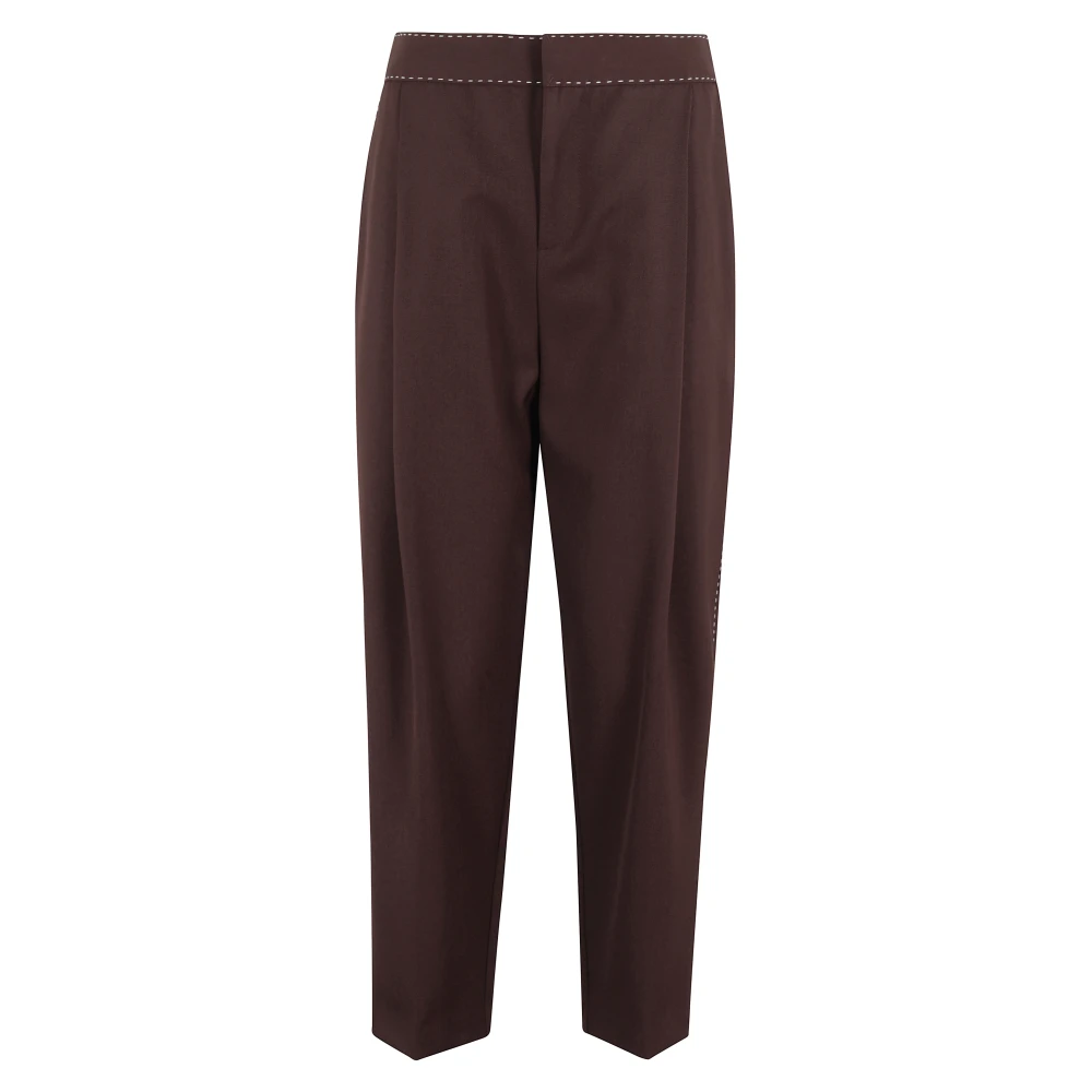 Elisabetta Franchi Stijlvolle Broek voor Vrouwen Brown Dames