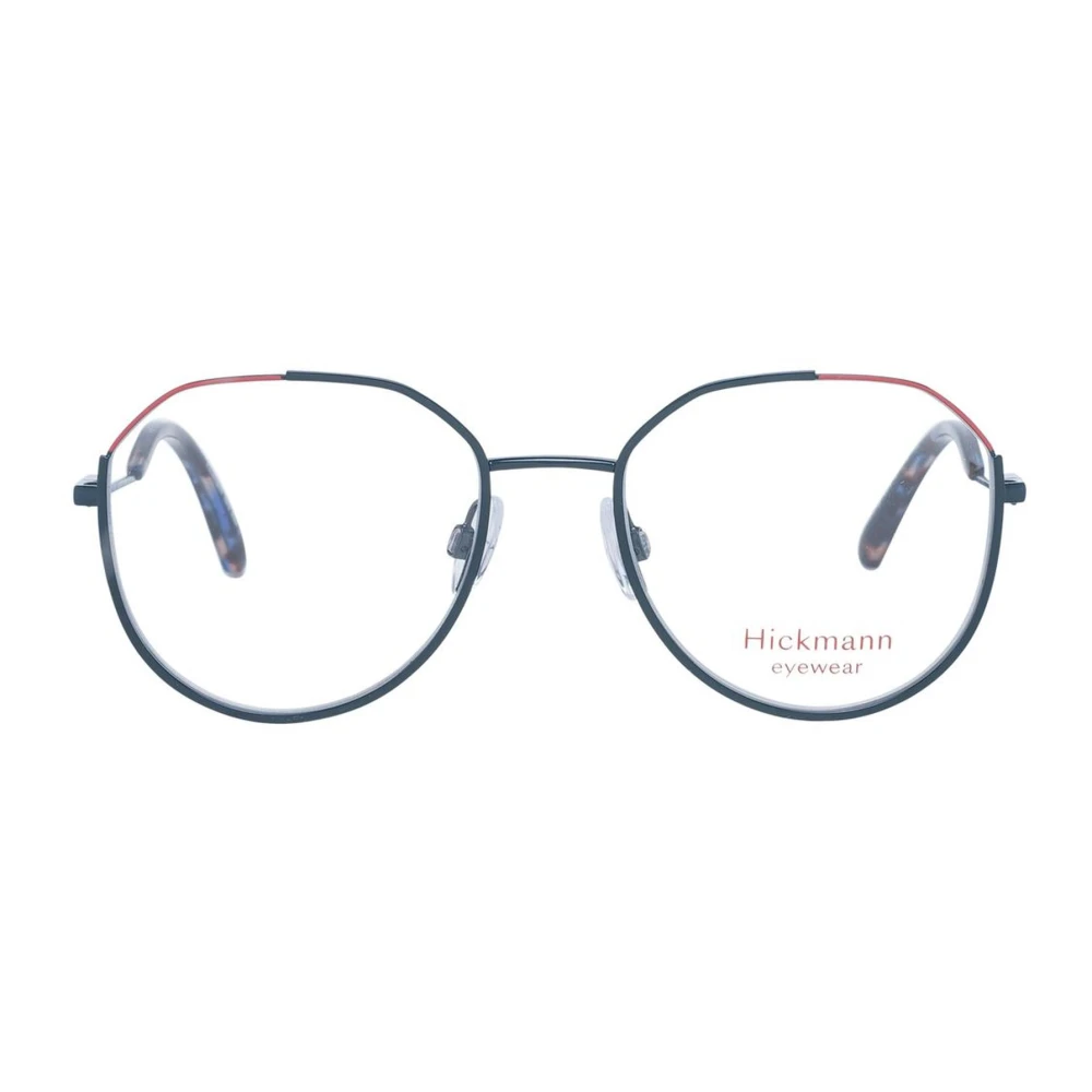 Ana Hickmann Zwarte Metalen Ronde Optische Bril Black Dames