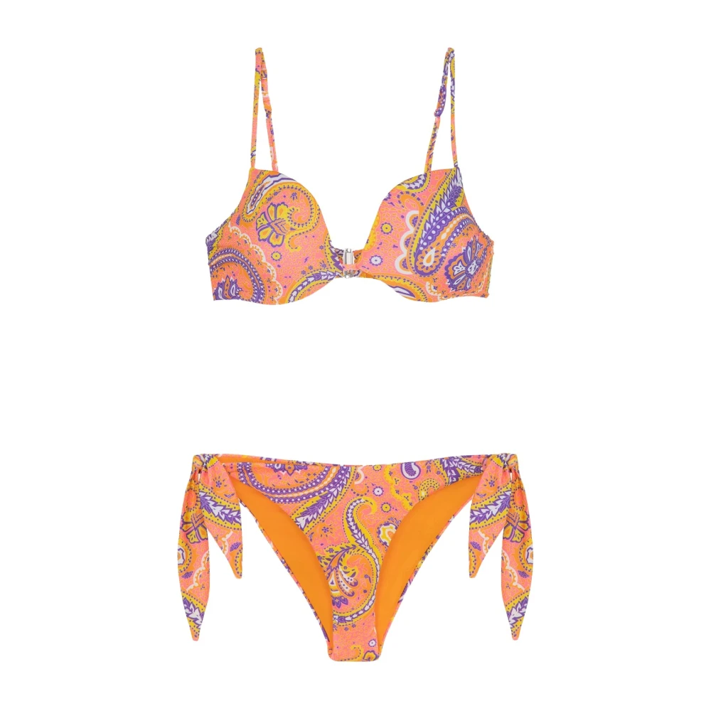 F**k Bikini Push-Up EN Verstelbare Zonsopgang Briefs Multicolor Dames