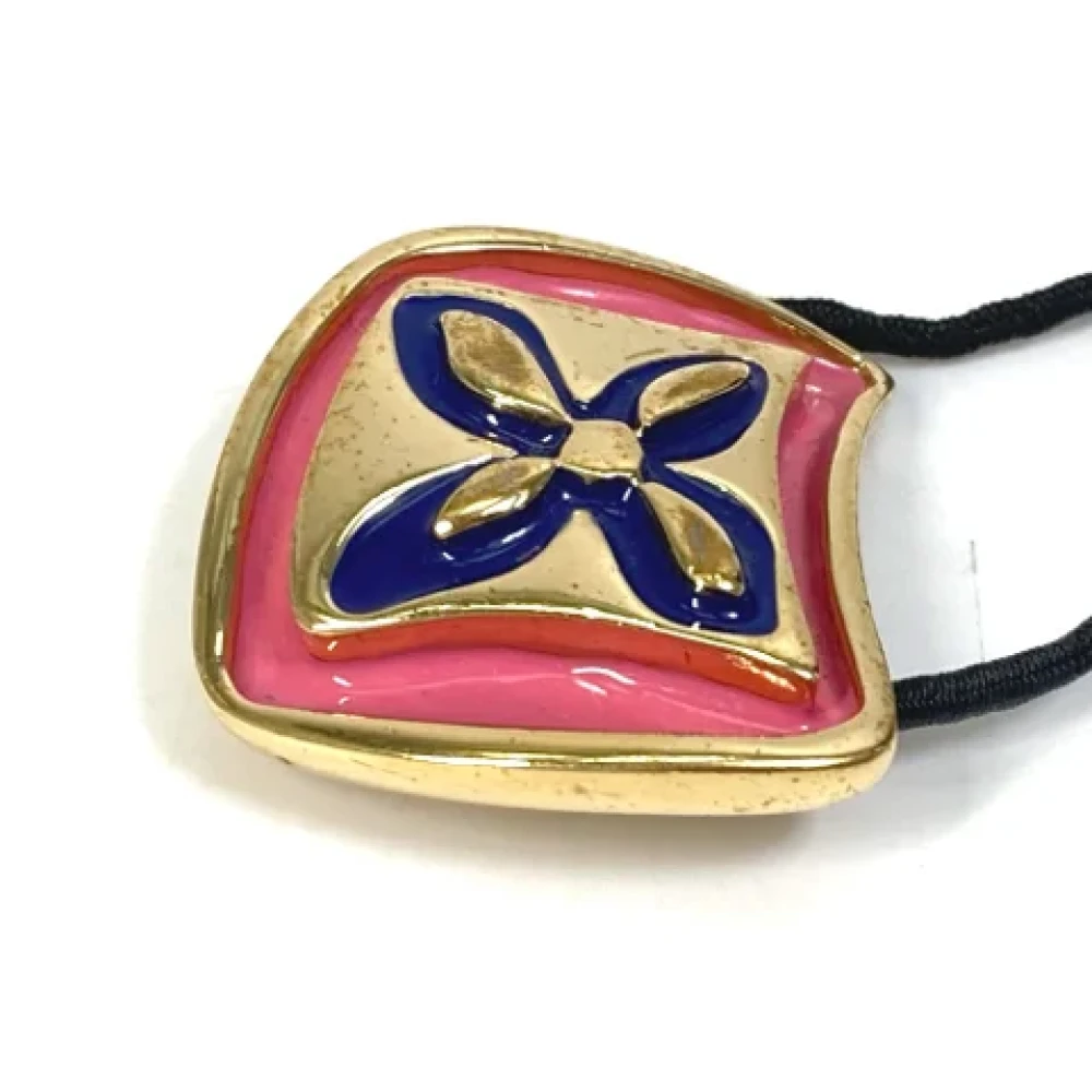 Louis Vuitton Vintage Pre-owned Metal hair-accessories Yellow Dames