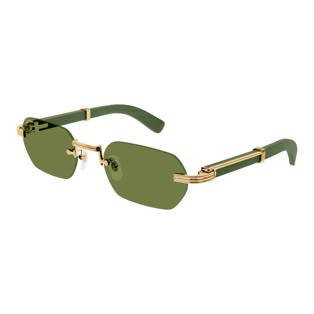 Cartier Men's Yellow Ct0362s Sunglasses - Sunglasses - 54 Mm - Accessories