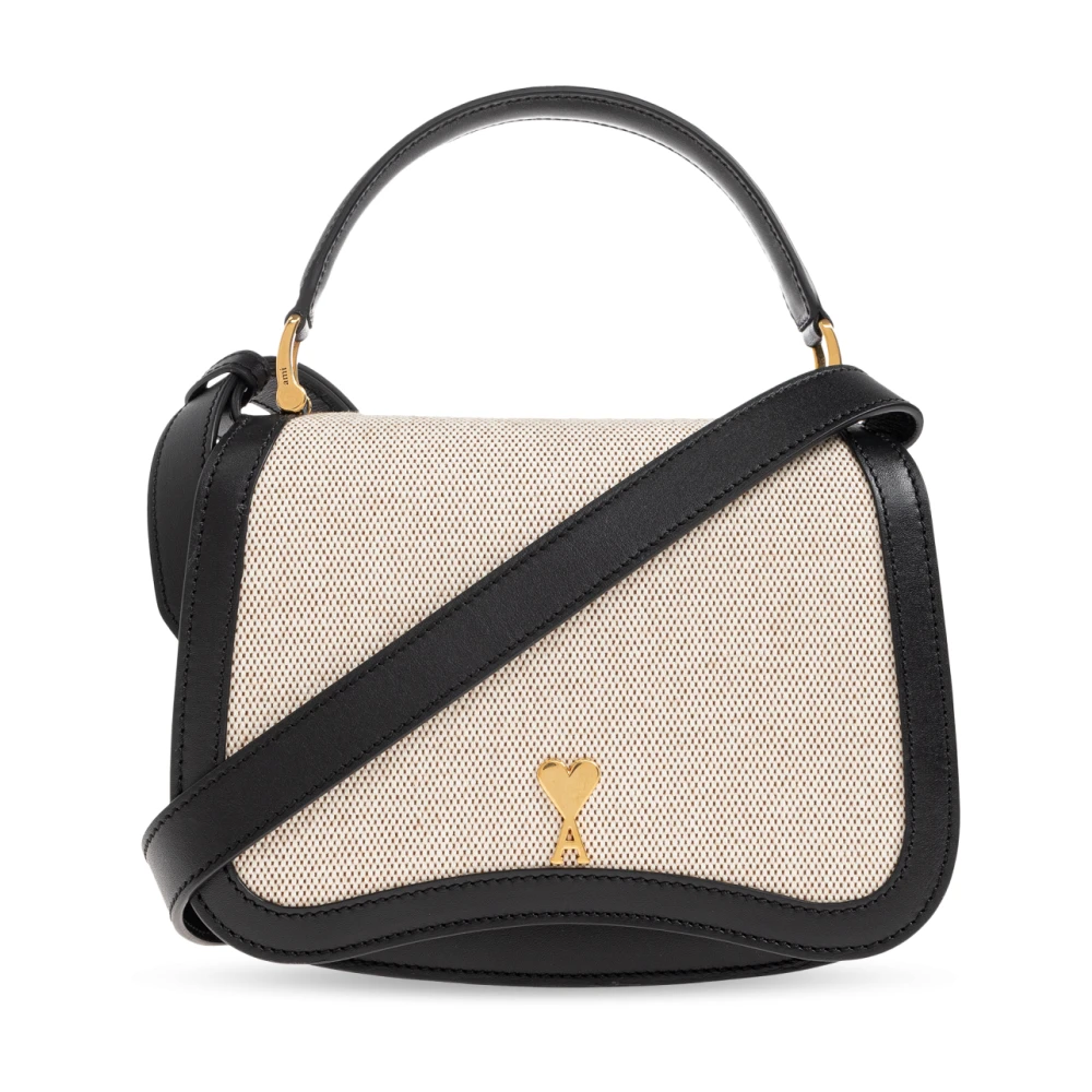 Ami Paris Unisex Beige Borse, Taglia Unica, New,