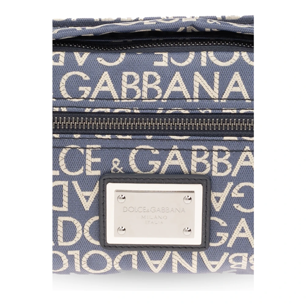 Dolce & Gabbana Heuptas met logo Blue Heren