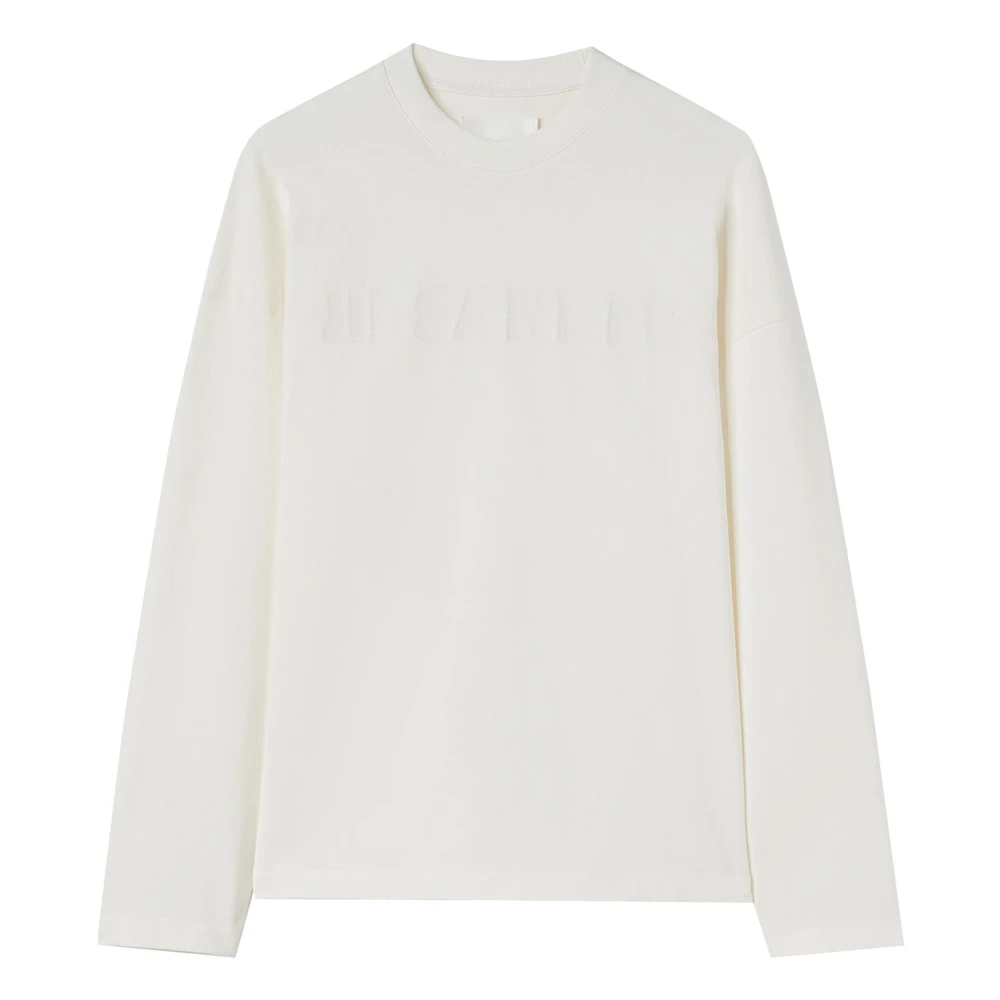 Jil Sander Casual Katoenen T-Shirt White Dames