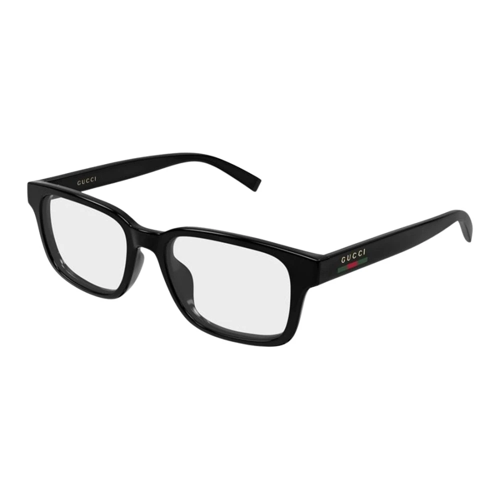 Gucci Men's Black Glasses, 54 Mm, Rectangular Optical Frame