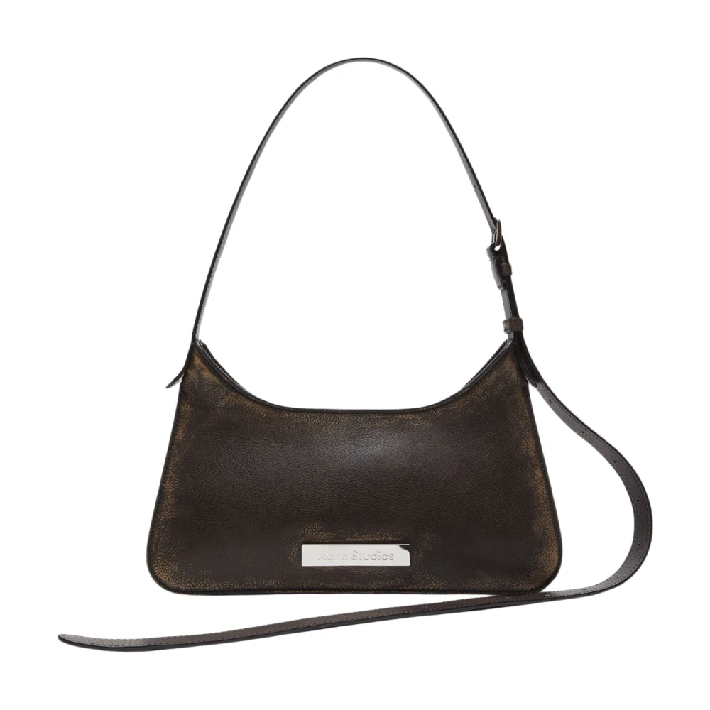 Acne Studios Mini Schoudertas Bruin Beige Brown Dames