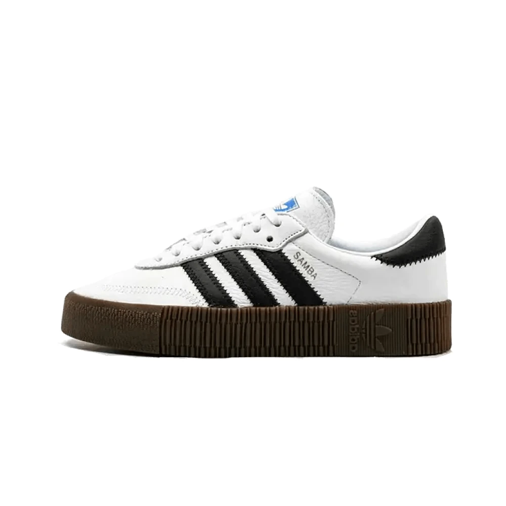 Adidas Black Sambarose White Gum Trainers - Female - Skateboarding - 3 2/3 Uk - Sport