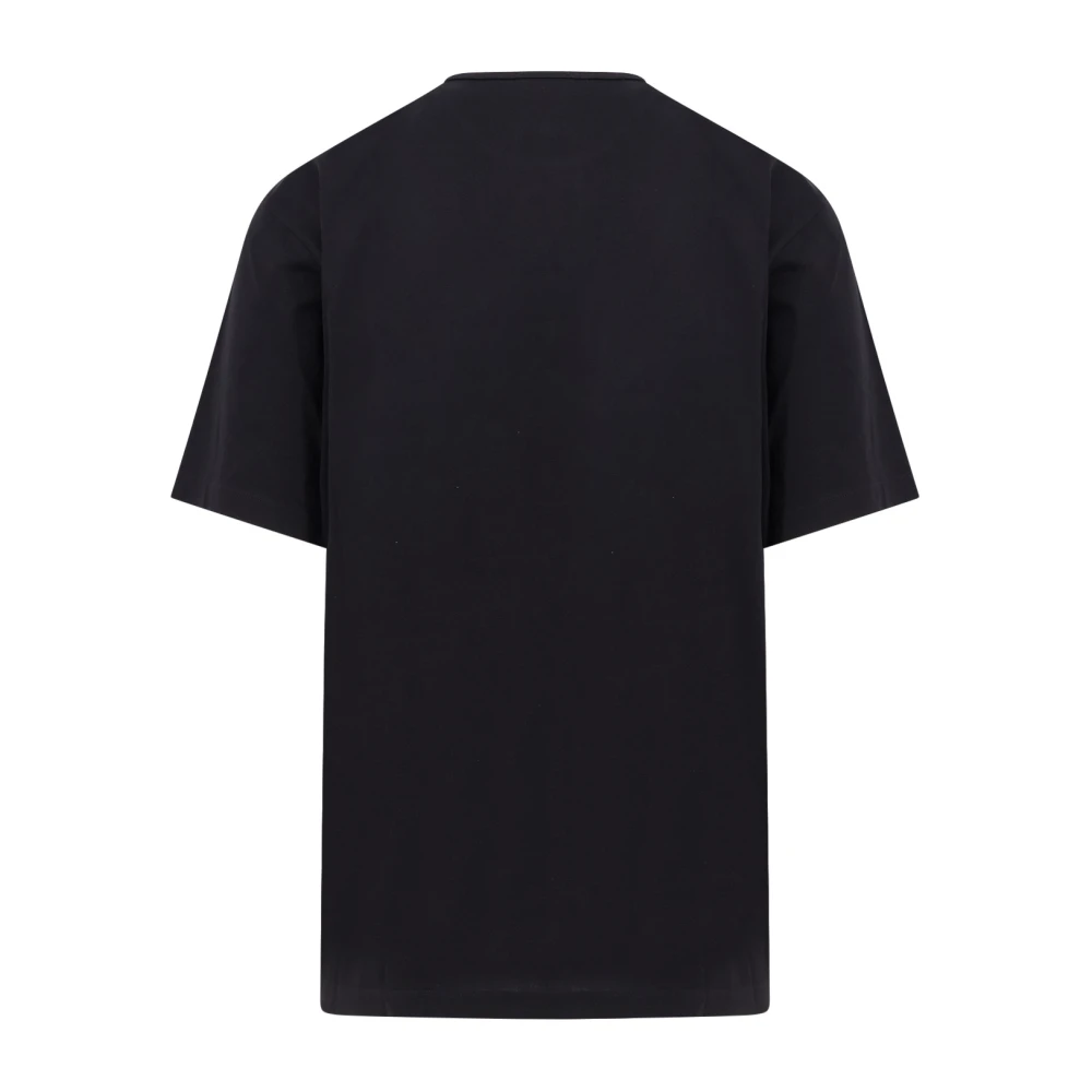 Lemaire Katoenen Crew-neck T-shirt met korte mouwen Black Heren