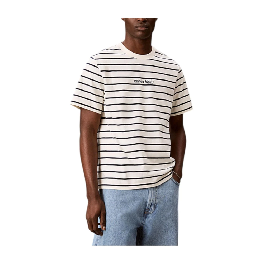 Calvin Klein Beige T-Shirts - Male - T-Shirts - Xl - Tops