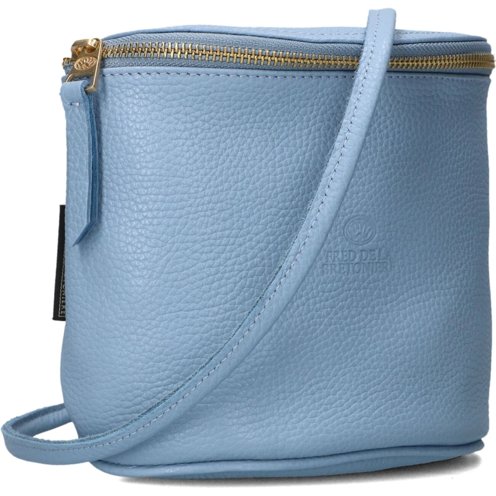 Fred de la Bretoniere Blauwe Marianneke Leren Crossbody Tas Blue Dames