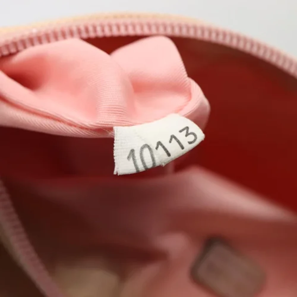 Prada Vintage Pre-owned Canvas clutches Pink Dames
