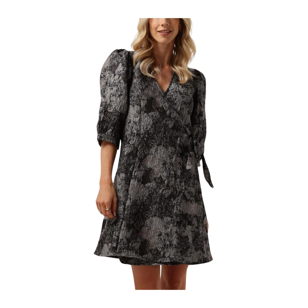 Notre-v Elegante Zwarte Mini Jurk Black Dames