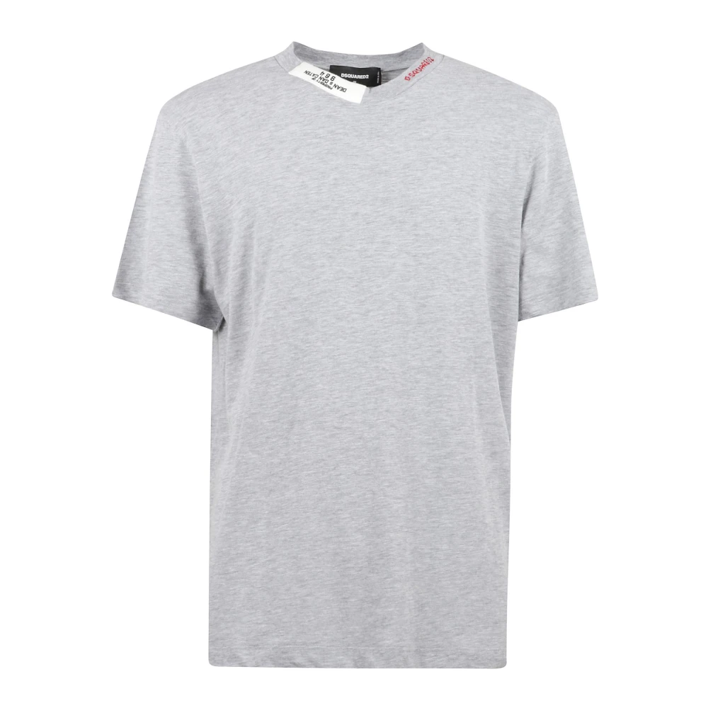 Dsquared2 Casual Katoenen T-shirt voor Mannen Gray Heren