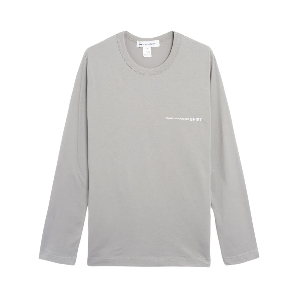 Comme des Garçons Logo Heren Longsleeve T-Shirt Gray Heren