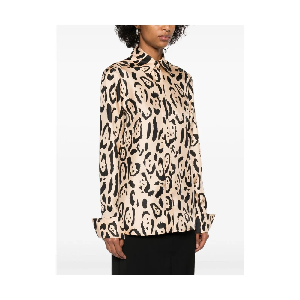 SPORTMAX Grafische Print Knoopshirt Multicolor Dames