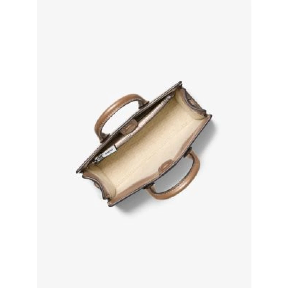 Michael Kors Scarlett Lederen Crossbody Tas Brown Dames