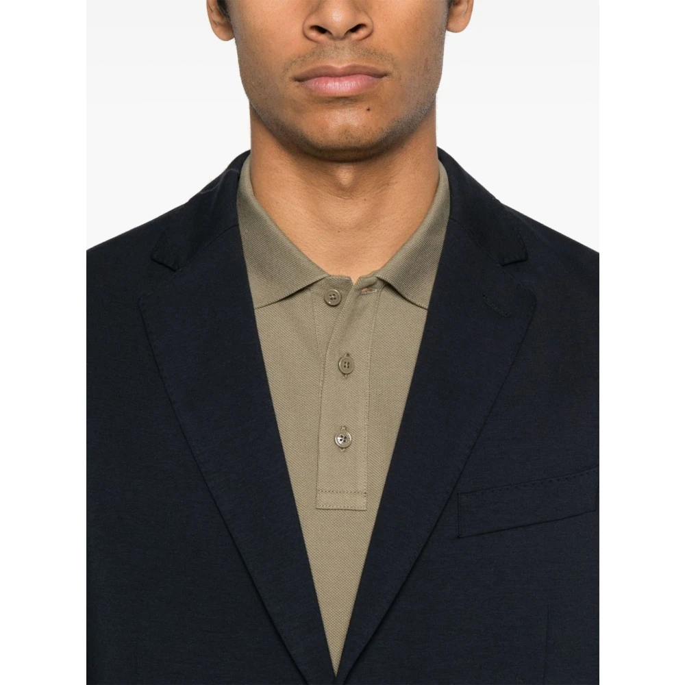 Hugo Boss Blauwe Jassen met Achterventilatie Blue Heren