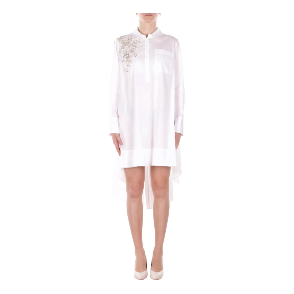 Blugirl Donna Bianco Abiti, Xs, New,