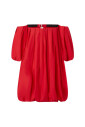 robe-rouge-a-ballon-en-popeline-de-coton-legere