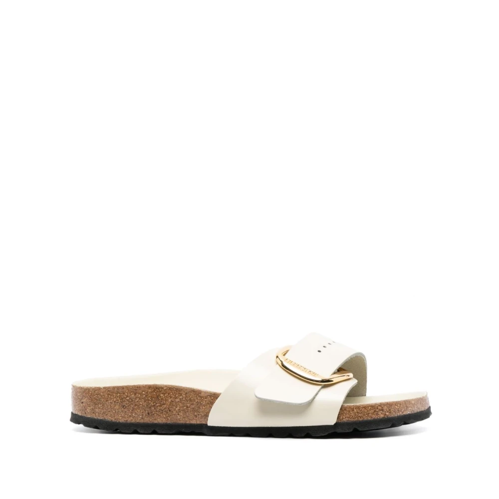 Birkenstock Vita Lädersandaler Guld Hardware White, Dam