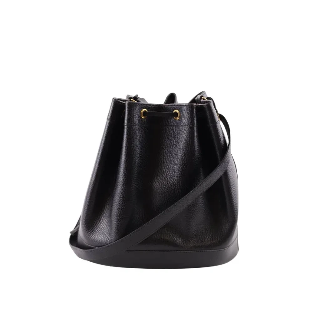 Hermès Vintage Pre-owned Leather shoulder-bags Black Dames