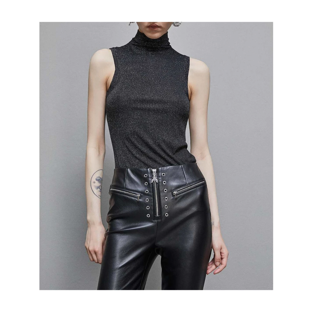 PATRIZIA PEPE Mouwloze Essential Top Stijl 8K0217K128 Black Dames
