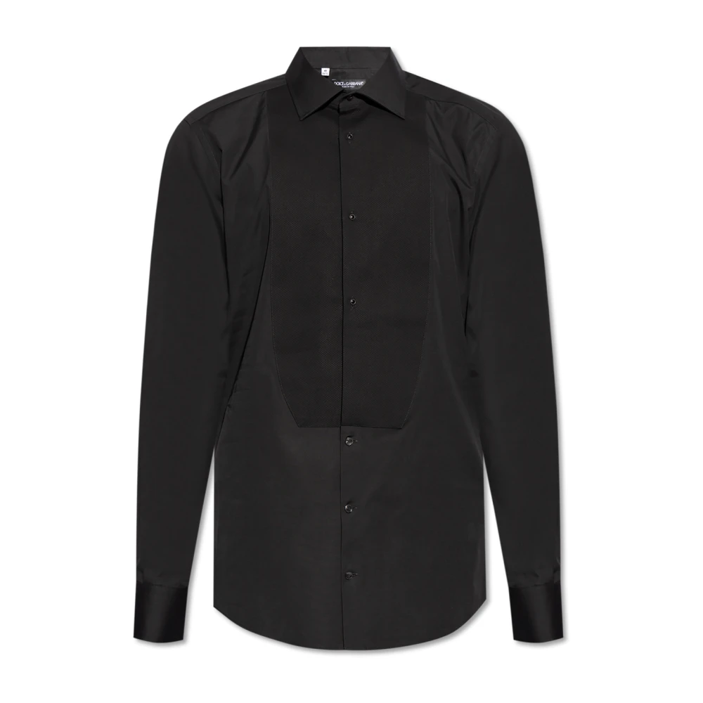 Dolce & Gabbana Smokingoverhemd Black Heren
