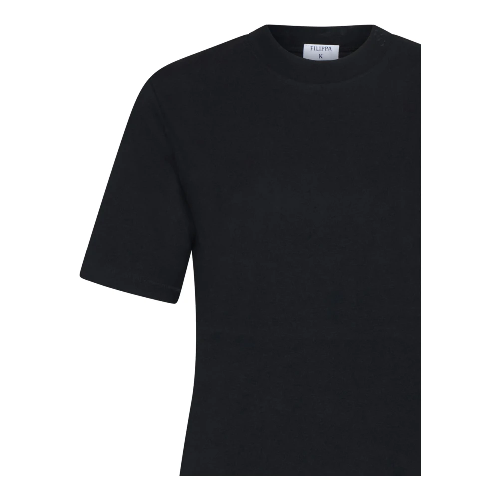 Filippa K Zwarte T-shirts en Polos Black Dames