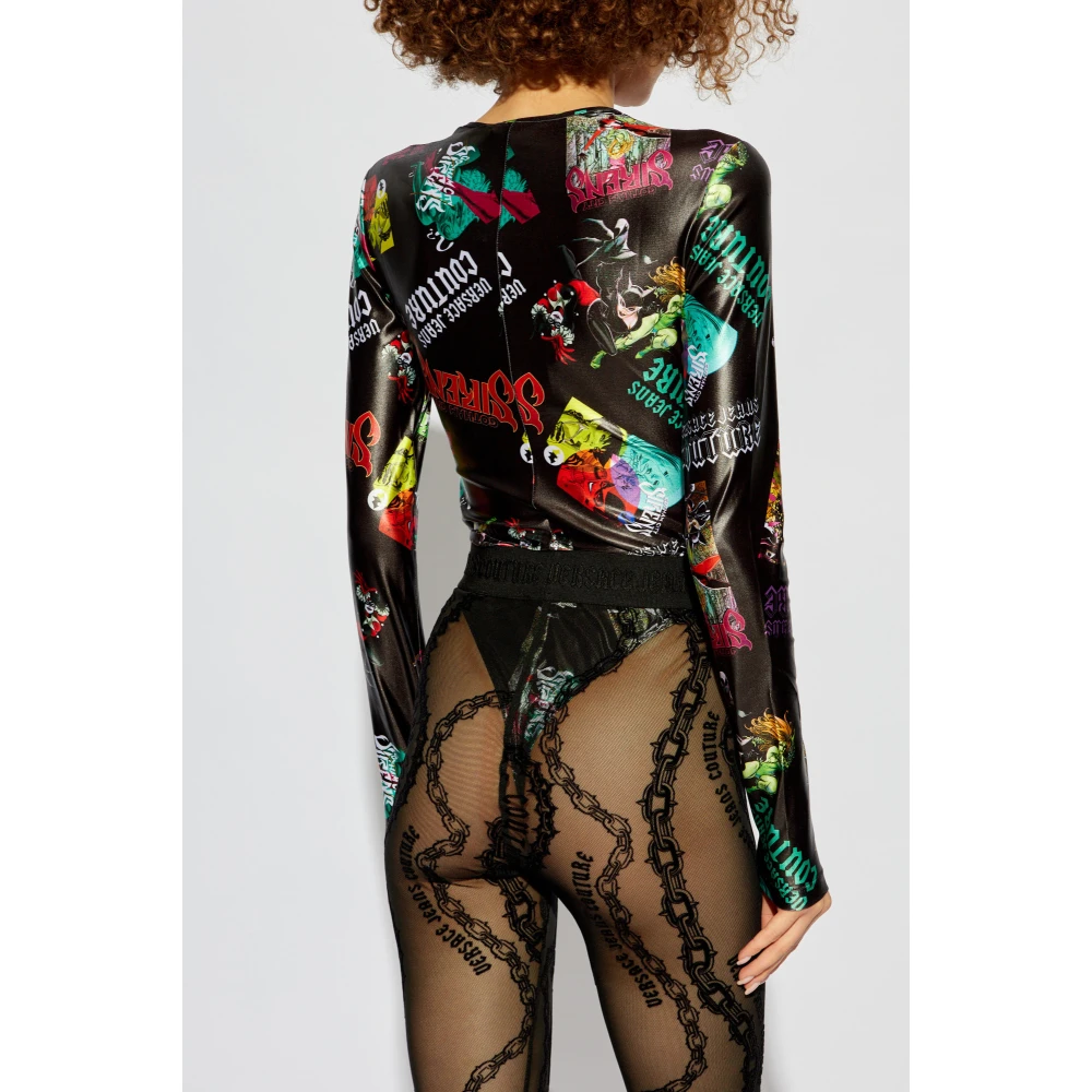 Versace Jeans Couture Body met patroon Black Dames