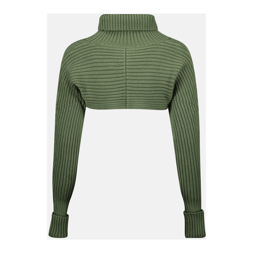 IRO Groene Khaki Crop Trui Green Dames