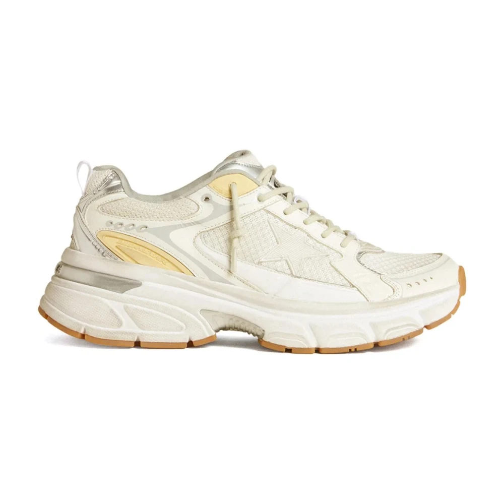 Golden Goose Wit Goud Lightstar Sneakers White Heren