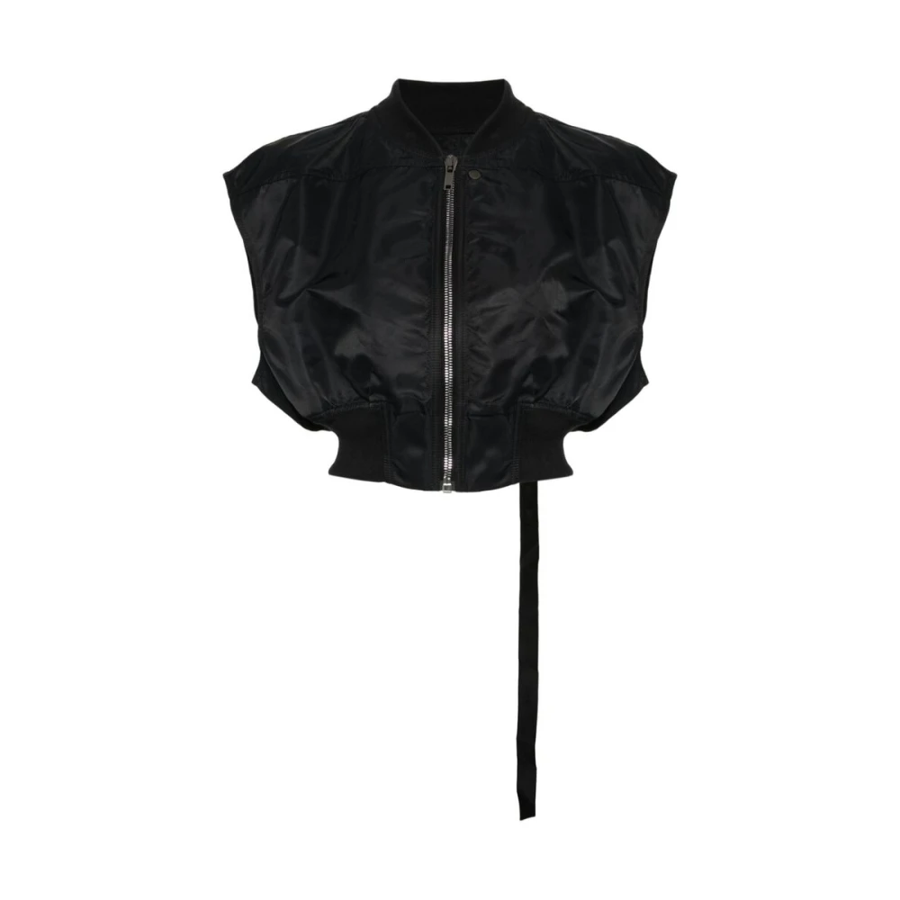 Rick Owens Nylon Taffeta Vest Black Dames
