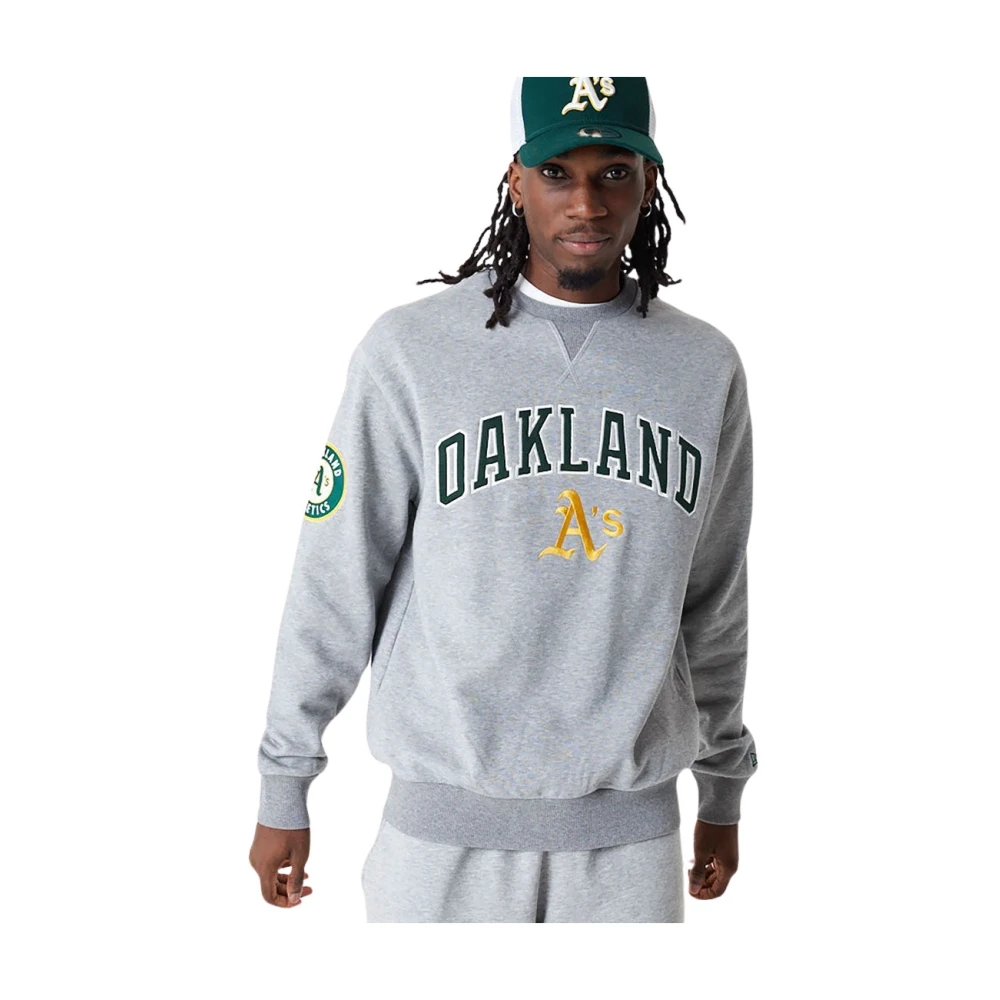 New era Oakland Athletics MLB Logo Sweatshirt Gray Heren