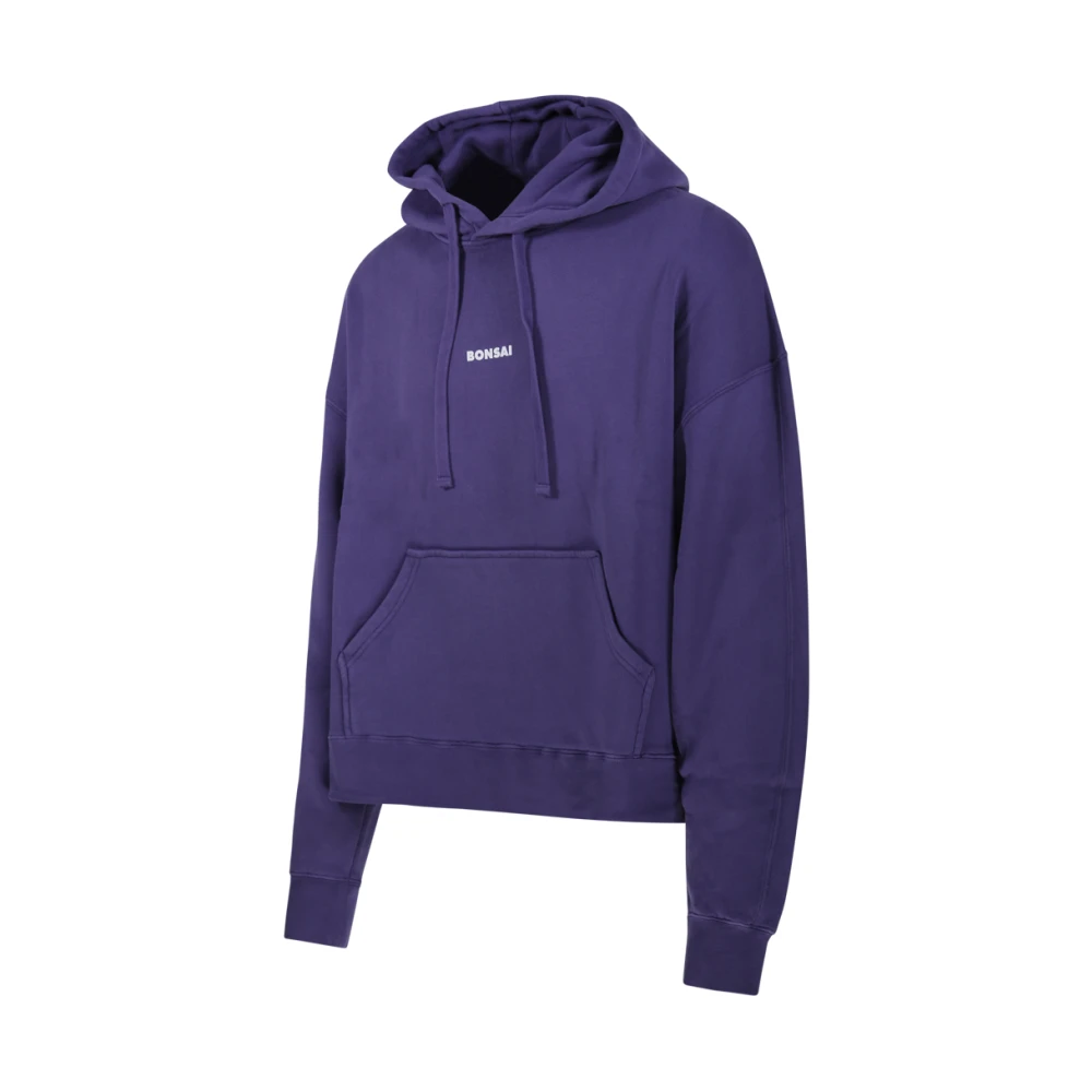 Bonsai Klassieke Box Logo Hoodie Sweatshirt Purple Heren