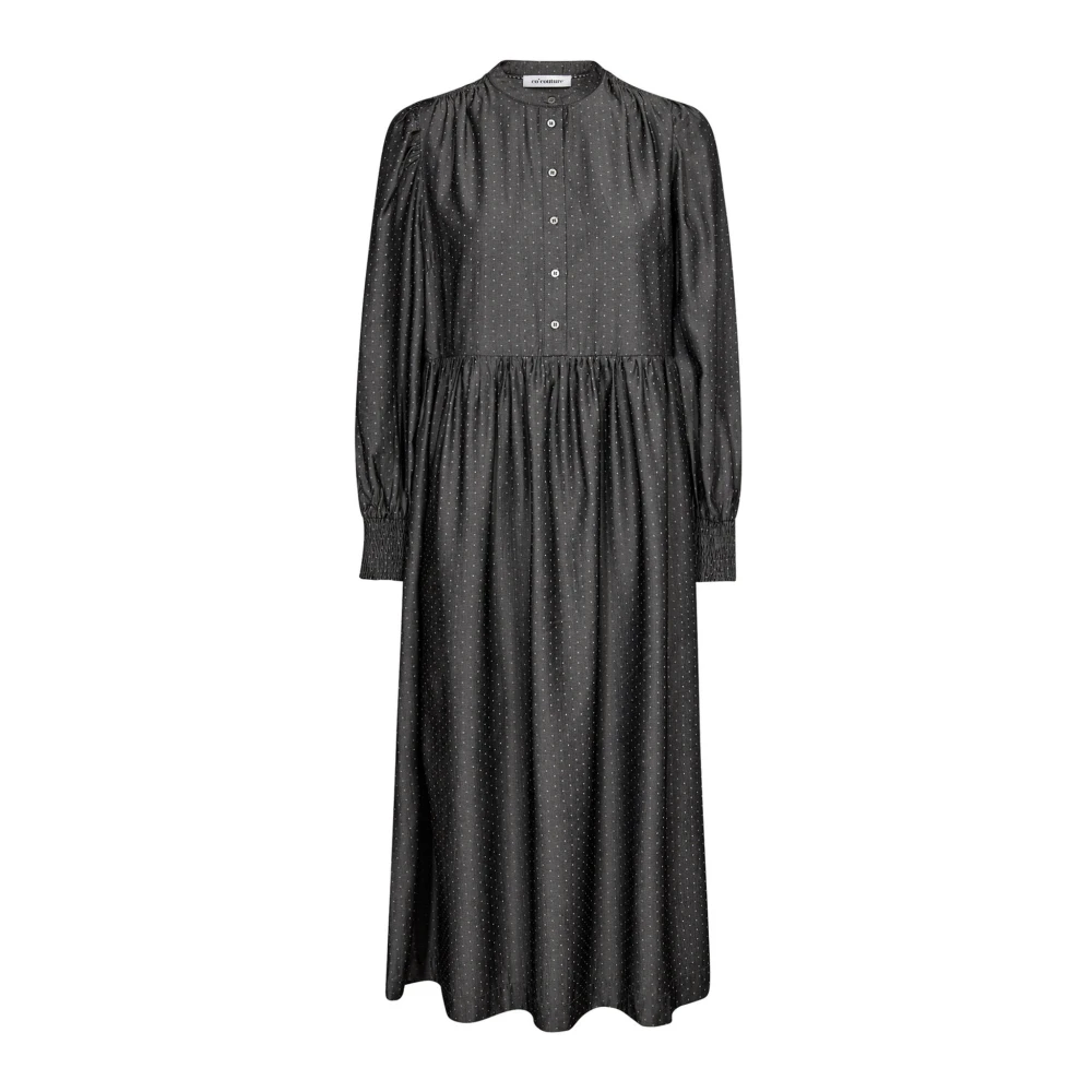 Co'Couture Grijze Dot Placket Jurk Gray Dames