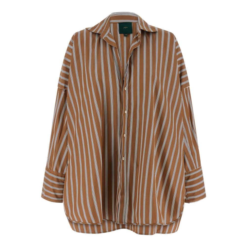 Jejia Women's Orlando Striped Cotton Poplin Shirt