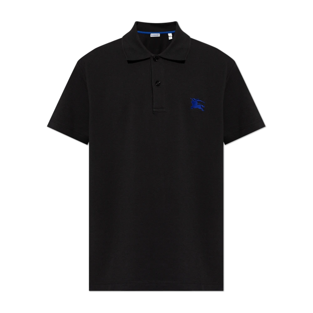 Burberry Men's Black Polo Shirts, M, Polo With Logo