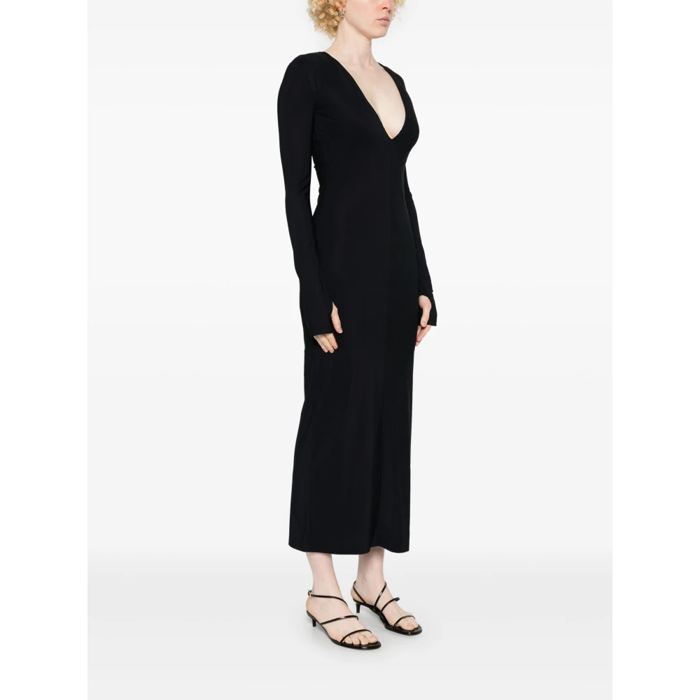 MM6 Maison Margiela Maxi Dress Black Dames