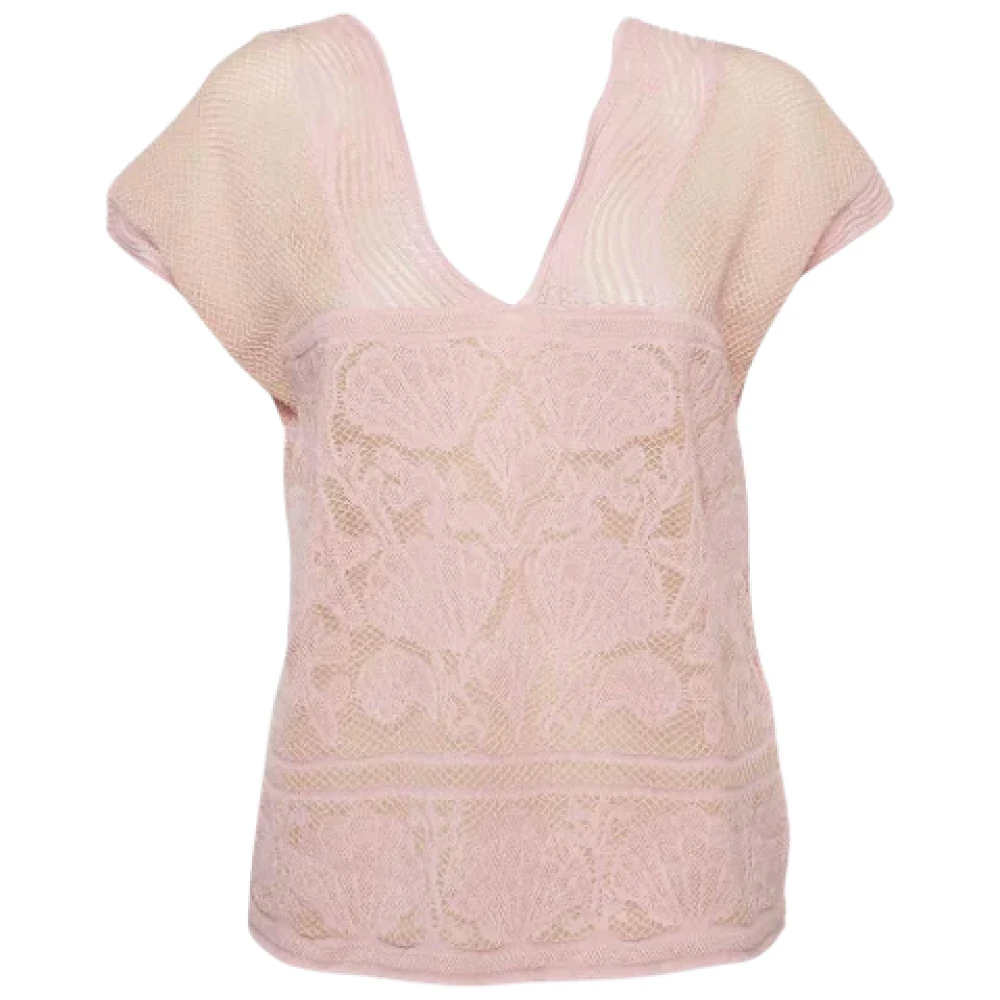 Missoni Pre-owned Fabric tops Pink Dames