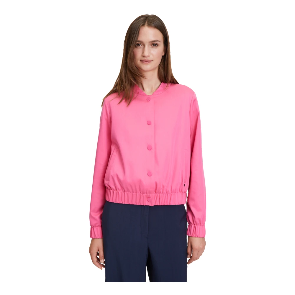 Betty & Co Casual Langarm Blouson Jas Pink Dames