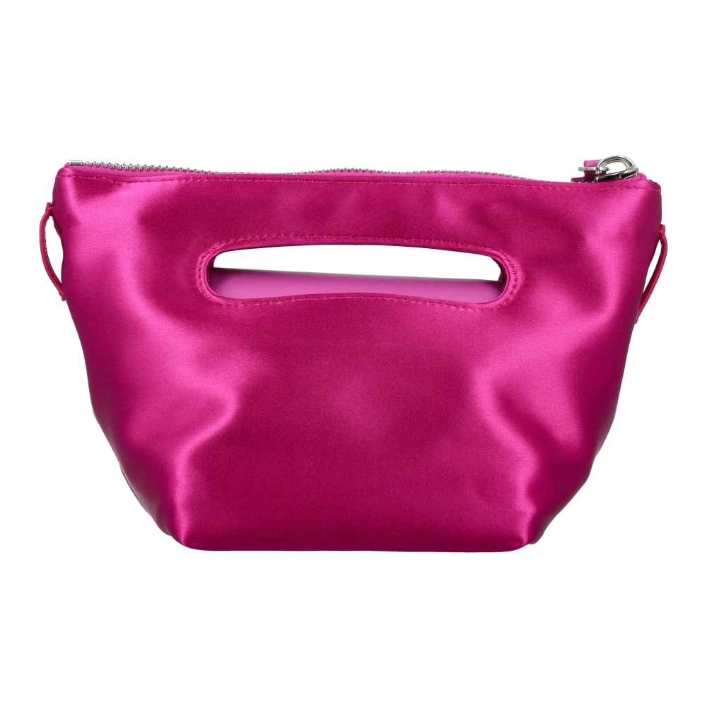 The Attico Fuxia Tote Tas met Afneembare Band Pink Dames