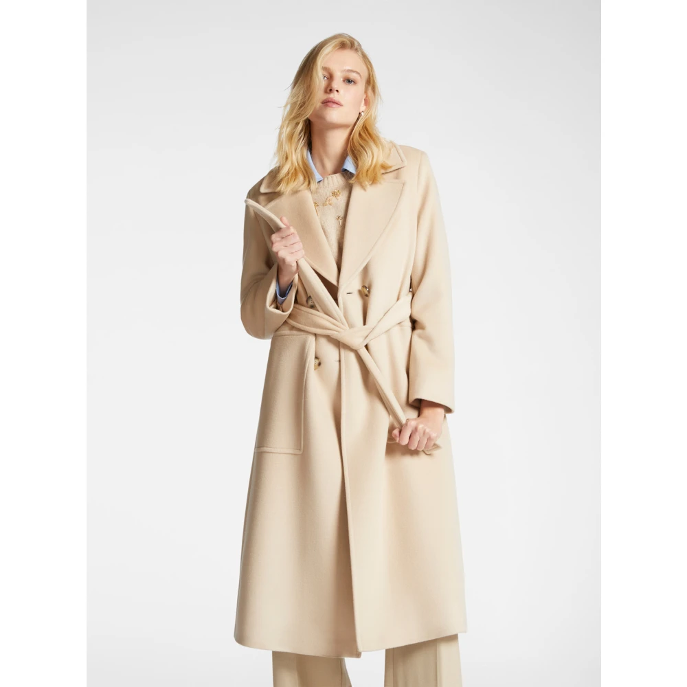 Elena Mirò Stijlvolle Jas voor Vrouwen Beige Dames