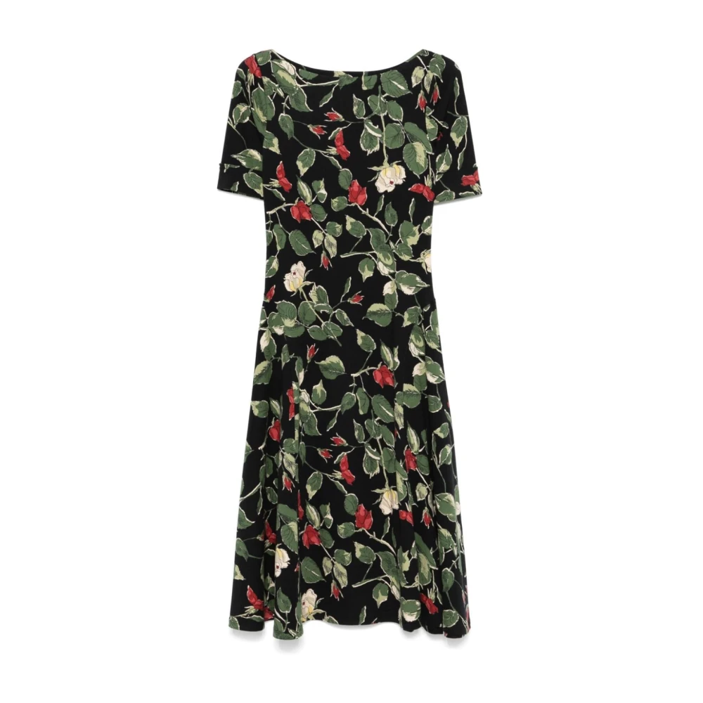 Ralph Lauren Dameskleding Jurk Zwart Aw24 Multicolor Dames