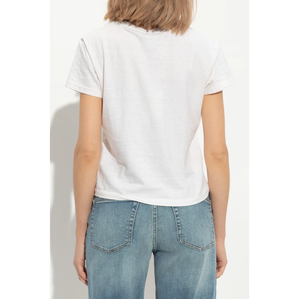 Re Done T-shirt met print White Dames