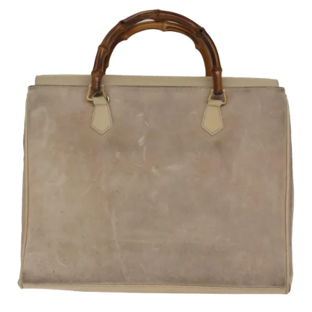 Gucci Vintage Pre-owned Suede totes Beige Dames