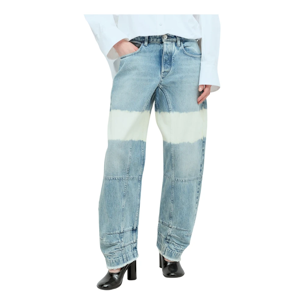Jil Sander Blauwe Jeans met Color-Block Design Multicolor Dames