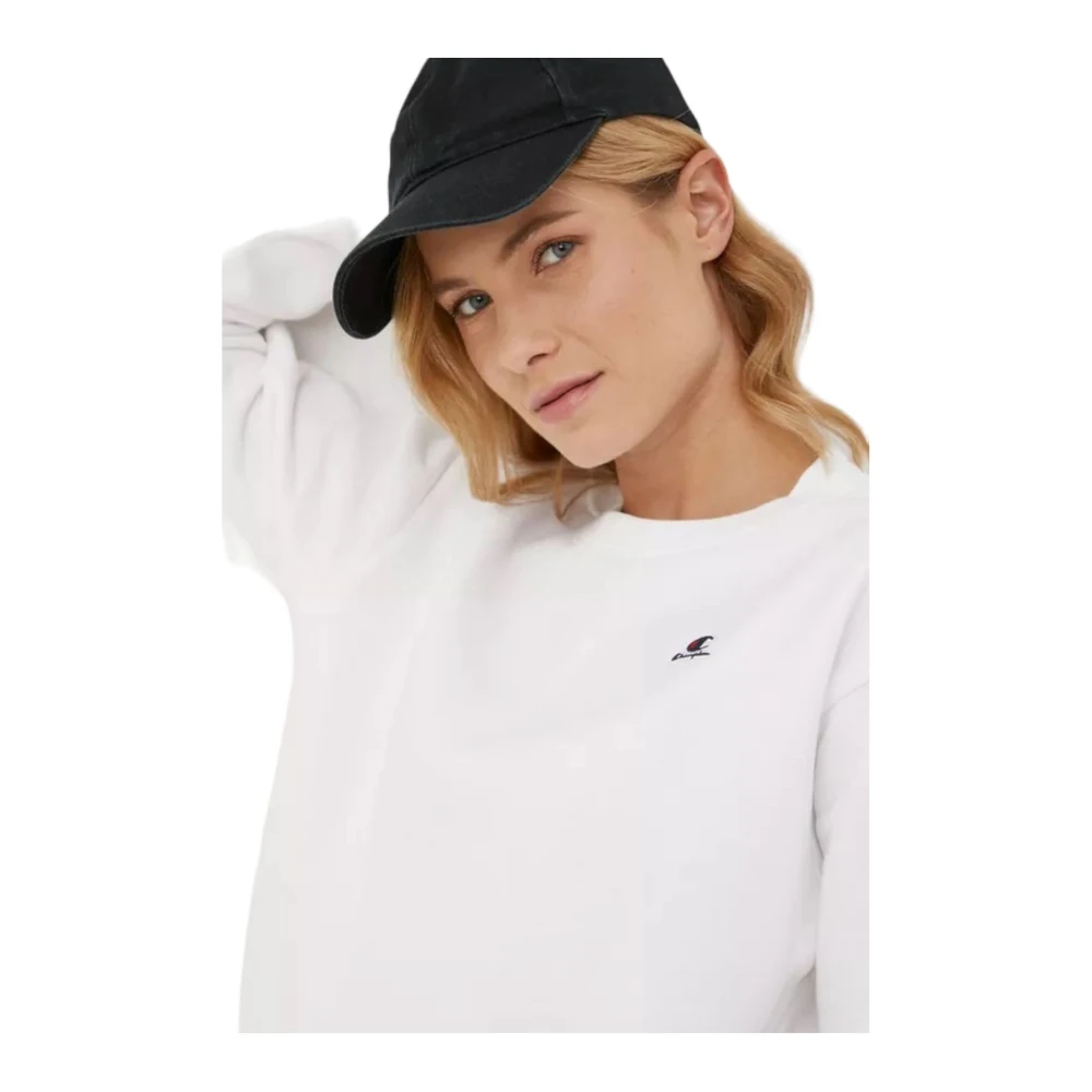 Champion Crewneck Sweatshirt White Dames