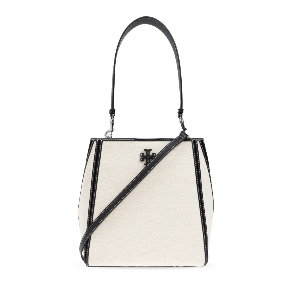 TORY BURCH Kleine emmer schoudertas Beige Dames
